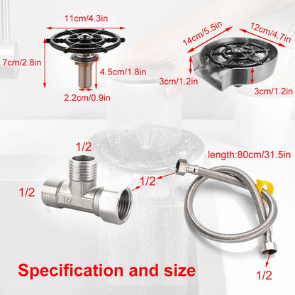 High Pressure Cup Washer for Kitchen Sink